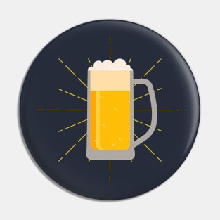 drinking beer Pin