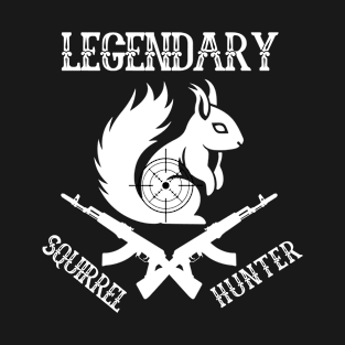 Funny Legendary Squirrel Hunter Vintage Cool T-Shirt