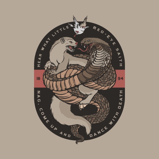 Rikki tikki tavi Mongoose Cobra The Jungle Book by stayfrostybro