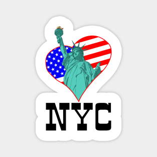 Statue of Liberty in the heart and NYC Magnet