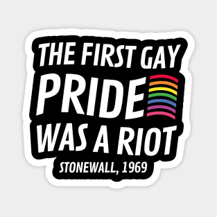 Gay Pride Stonewall Shirt Magnet