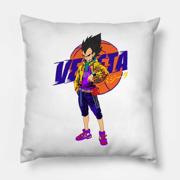 Vegeta Basketball Pillow by Fakinhouwer