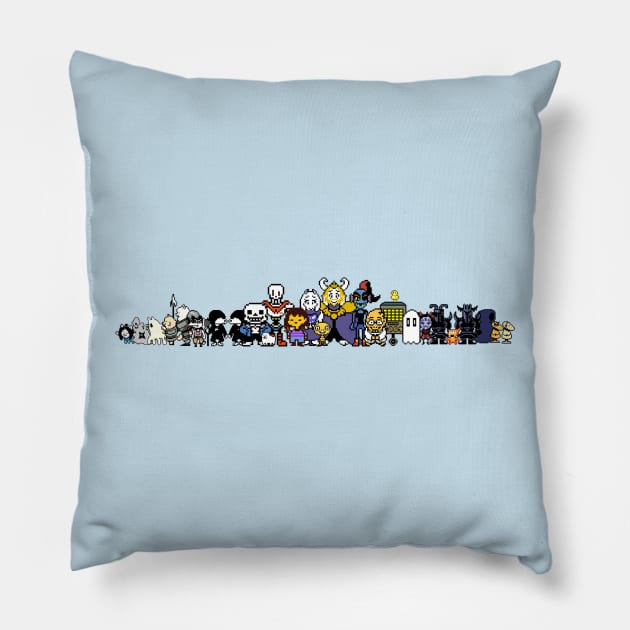 Undertale Characters Pillow by TrevorBrenan