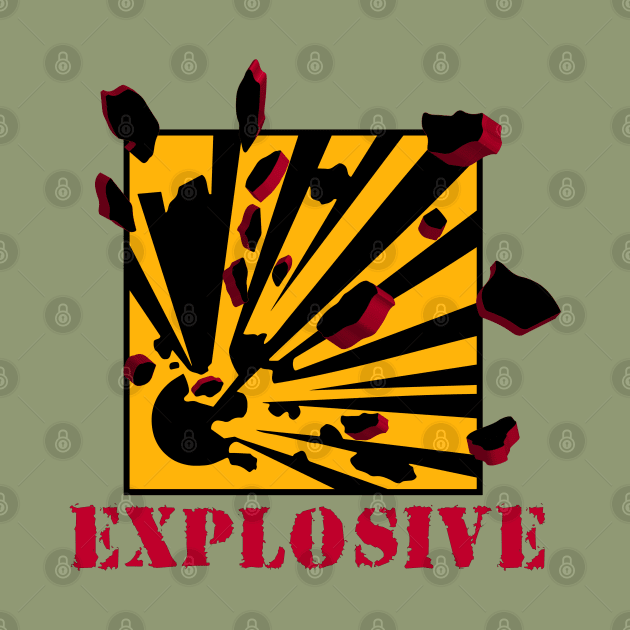 Explosive Warning Sign Explosion by MultistorieDog