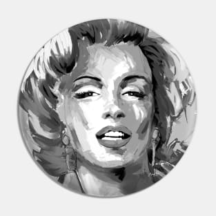 Marilyn Black and White 2 Pin