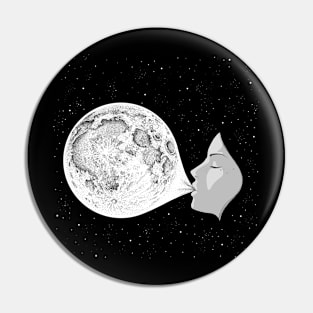 Bubble Moon Pin