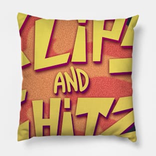 Blips and chitz Pillow