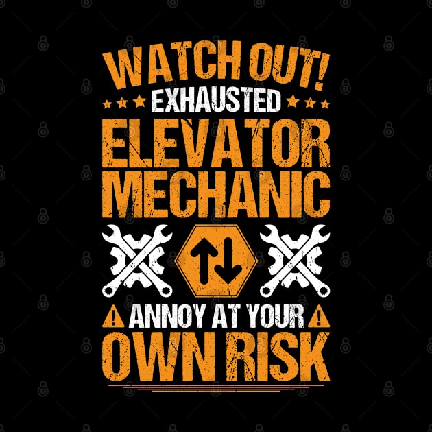 Elevator Mechanic Elevator Installer by Krautshirts