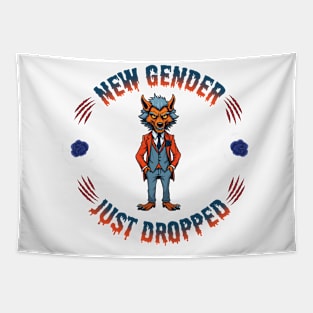 New Gender Just Dropped! Dapper Werewolf Tapestry