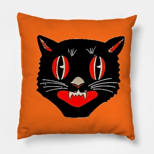 Vintage Halloween Cat 02 Pillow