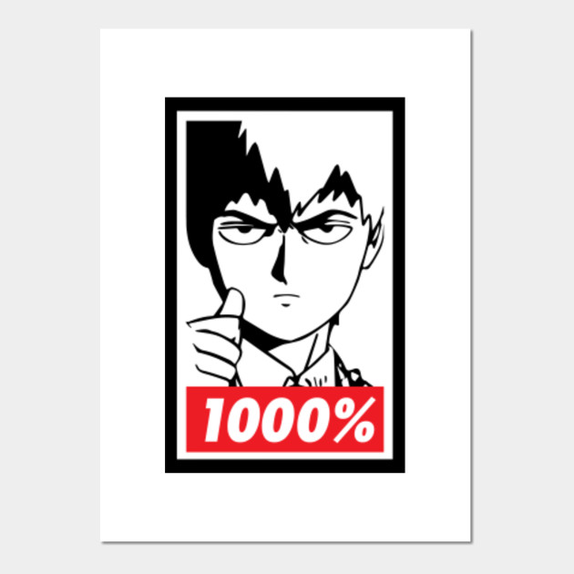 Wallpaper Mob Psycho Reigen 1000 Mob Psycho 100 Posters And Art Prints Teepublic For Android