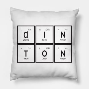 Clinton City | Periodic Table of Elements Pillow