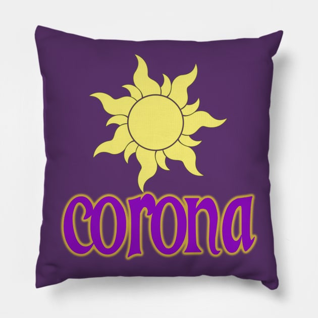 Tangled Corona Kingdom Pillow by OCDVampire