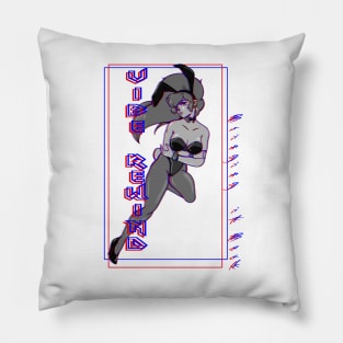 Analglyphic Bunny Girl Pillow