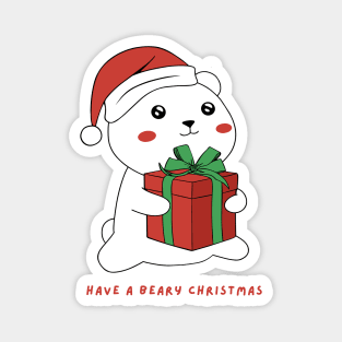 Christmas Polar Bear Magnet