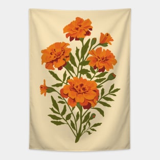 Marigold Flowers Tapestry