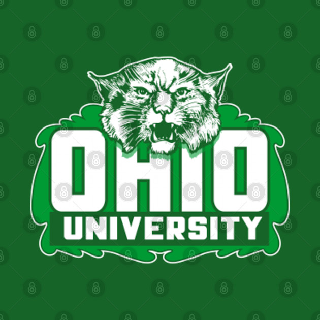 Ohio U. Bobcat Vintage Mascot Logo Clean - Ohio - Phone Case