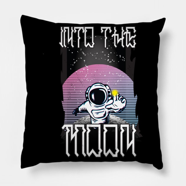 INTO THE MOON Pillow by MaveriKDALLAS