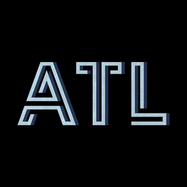 Atlanta Georgia Typography ATL by tonylonder