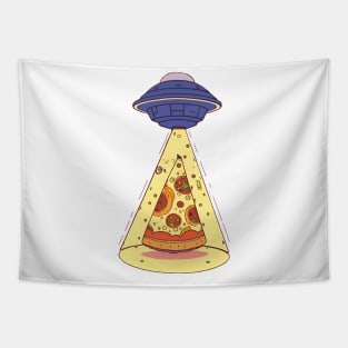 UFO and pizza Tapestry