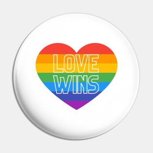 Rainbow pride love winds LGBTQ ally graphic Pin