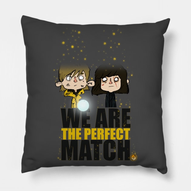 The Perfect match at the end Pillow by LordDanix