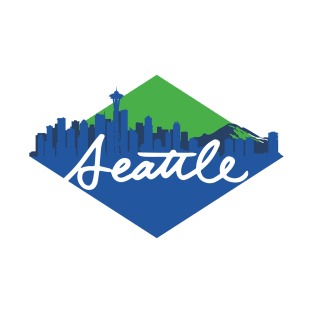 Seattle Cursive Skyline T-Shirt