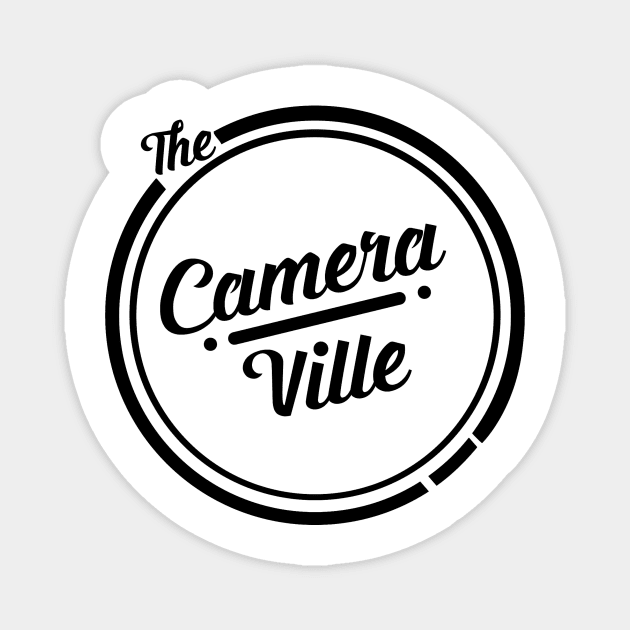 TheCameravilleRoundLogoBlack Magnet by TheCameraville