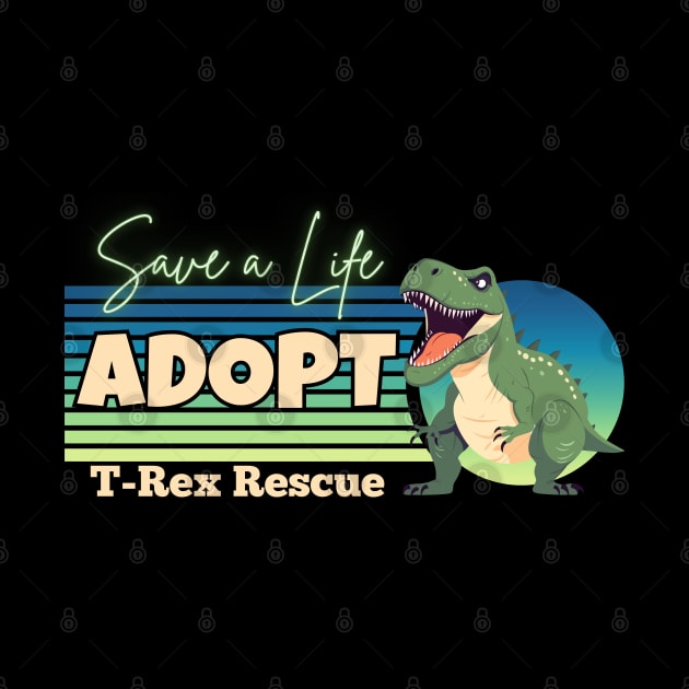 T-Rex Rescue by Kenny The Bartender's Tee Emporium