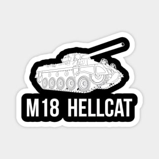 M18 Hellcat tank destroyer USA Magnet