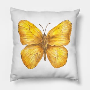 yellow butterfly Pillow