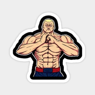 Baki Jack Hanma Badass Fanart Magnet