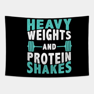 Heavy Weights And Protein Shakes Tapestry