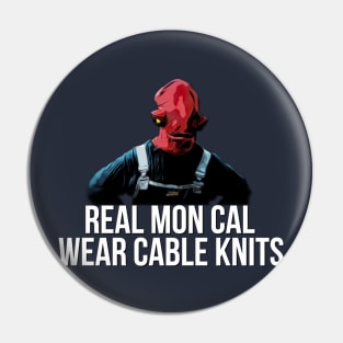 Real Mon Cal Wear Cable Knits Pin