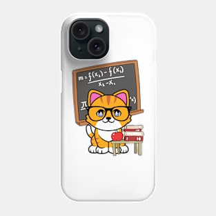 Funny Orange Cat is teaching Phone Case