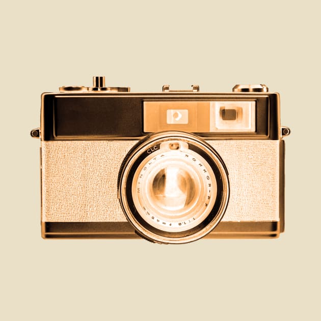 Gold/Orange - Vintage 1960s Rangefinder Camera by DecPhoto