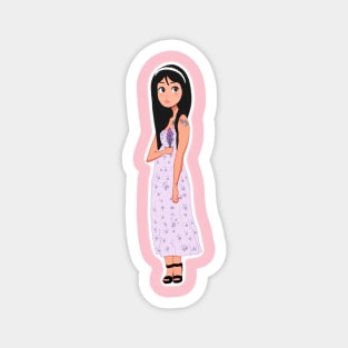 beautiful female character design Magnet