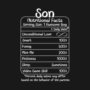 Son Nutritional Facts (for Dark Shirts) T-Shirt