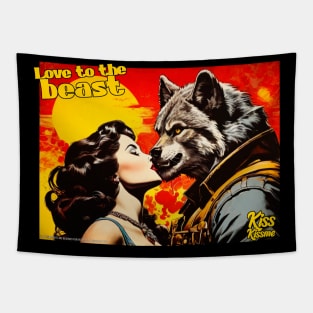 Werewolf in love Tapestry