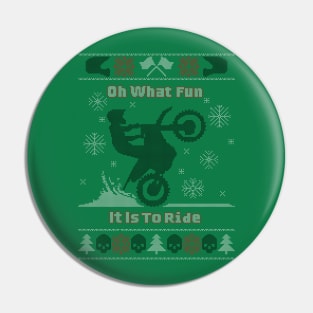 Moto Christmas Pin