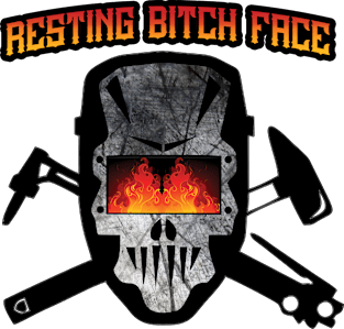 Weld and Cross Bones - Resting Bitch Face Magnet