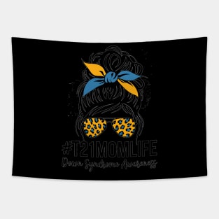 Down Syndrome Mom Life Messy Bun Down Syndrome Awareness Tapestry