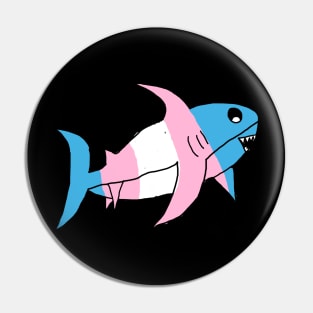 PRIDE SHARK TRANS Pin