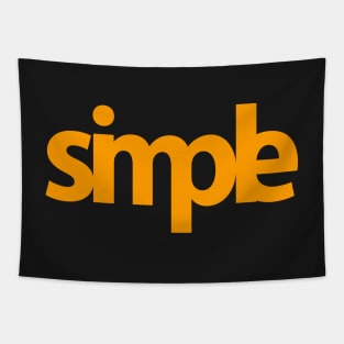 Simple (orange) Tapestry