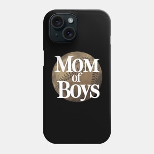 Mom of boys baseball Phone Case