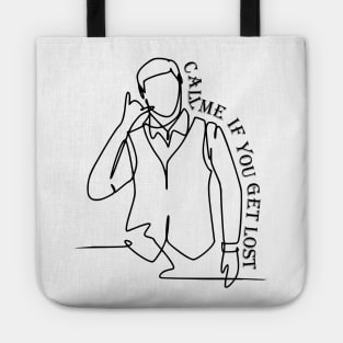 Outline typographic print / Call Me If You Get Lost - 157211316 Tote