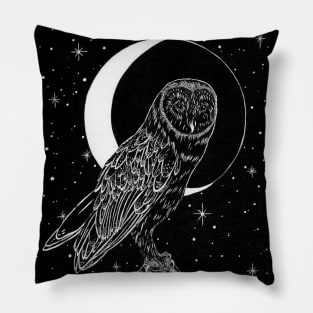 An Owl Made of Midnight Pillow