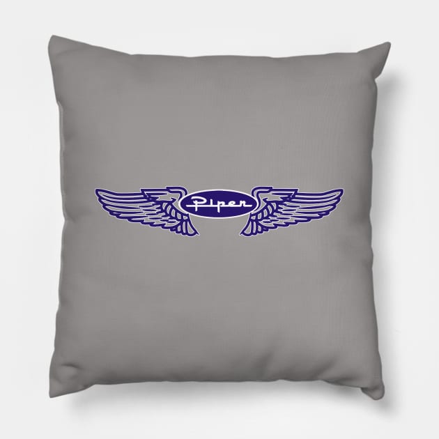 Piper Aircraft USA Pillow by Midcenturydave