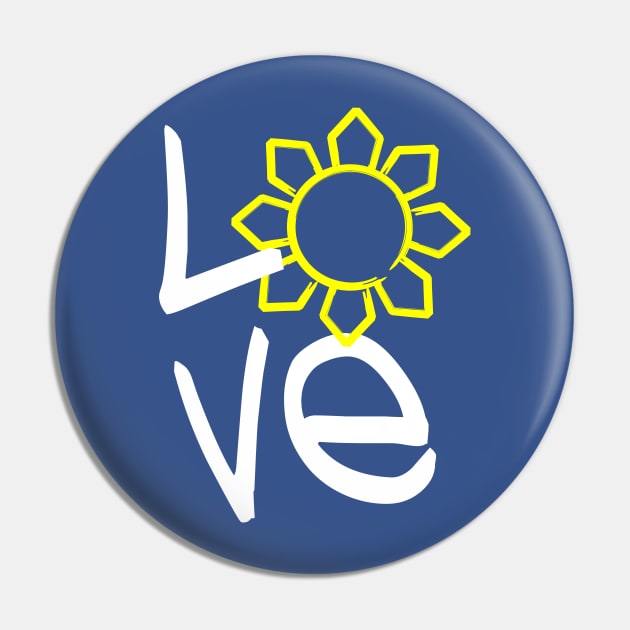 Philippines Love Sun Pin by airealapparel