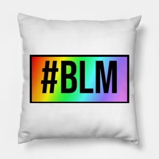 #Black Lives Matter Rainbow Pillow